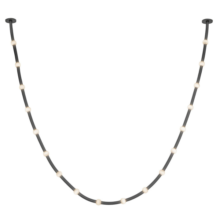 Kuzco Canada - PD39317-BK/OP-UNV-010-RT - LED Pendant - Corda - Black/Opal Glass