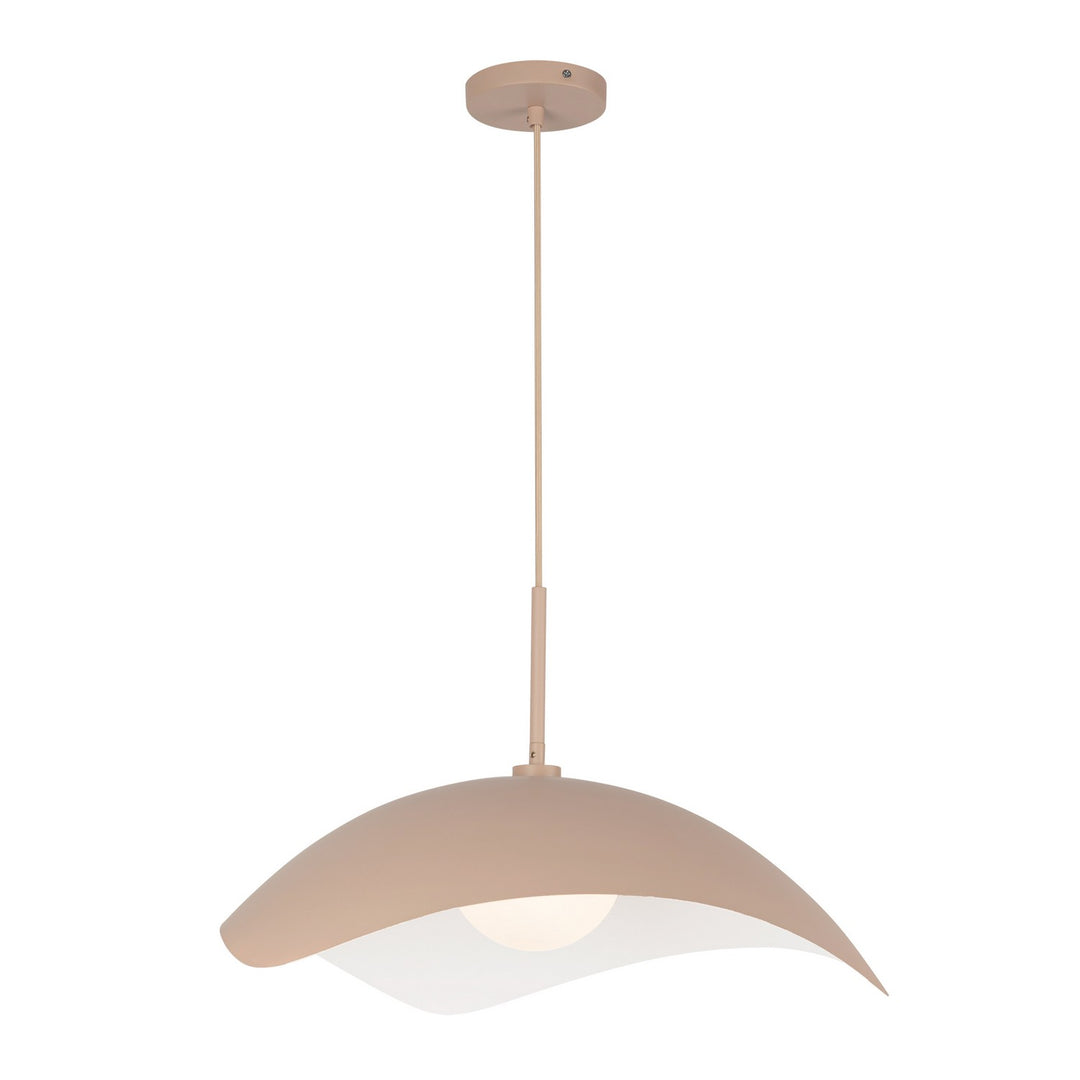 Kirby One Light Pendant in Peach - available from The Lighting Shoppe, trusted by Canadian homeowners