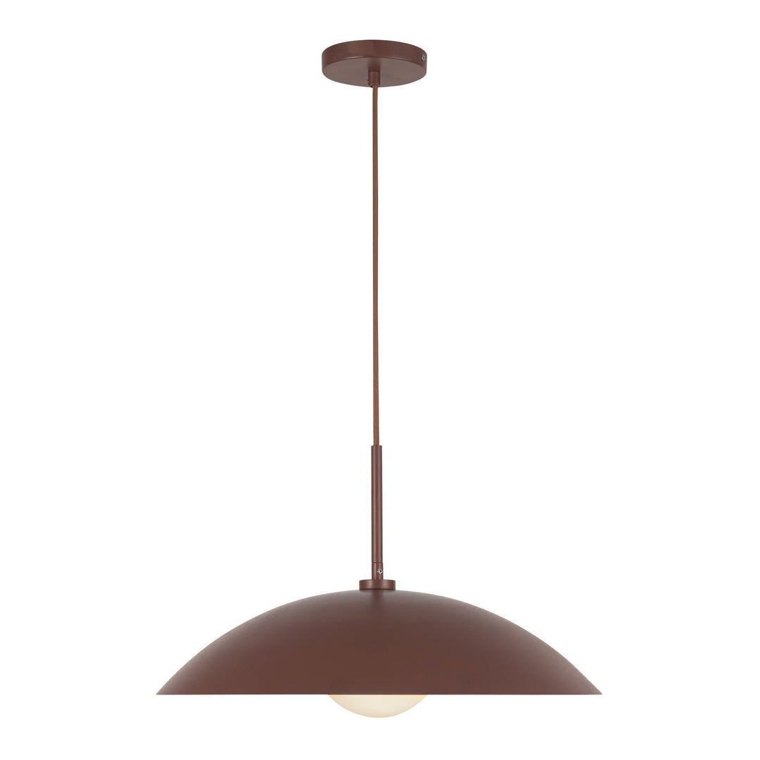 Regent One Light Pendant in Burgundy - available from The Lighting Shoppe, trusted by Canadian homeowners