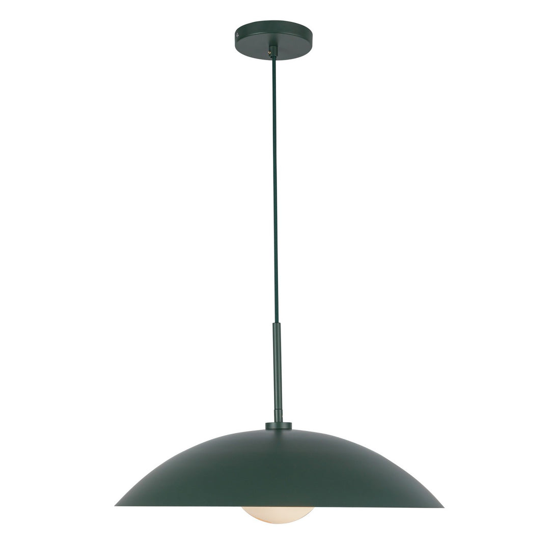 Regent One Light Pendant in Pine Green - available from The Lighting Shoppe, trusted by Canadian homeowners