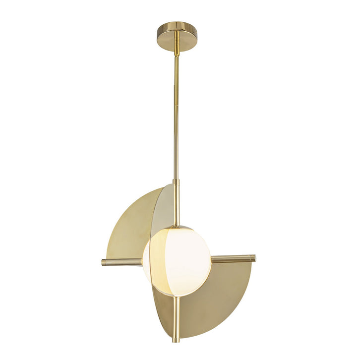 Kuzco Canada - PD65116-MRB/OP-UNV - LED Pendant - Scorpio - Metallic Brass/Opal Glass