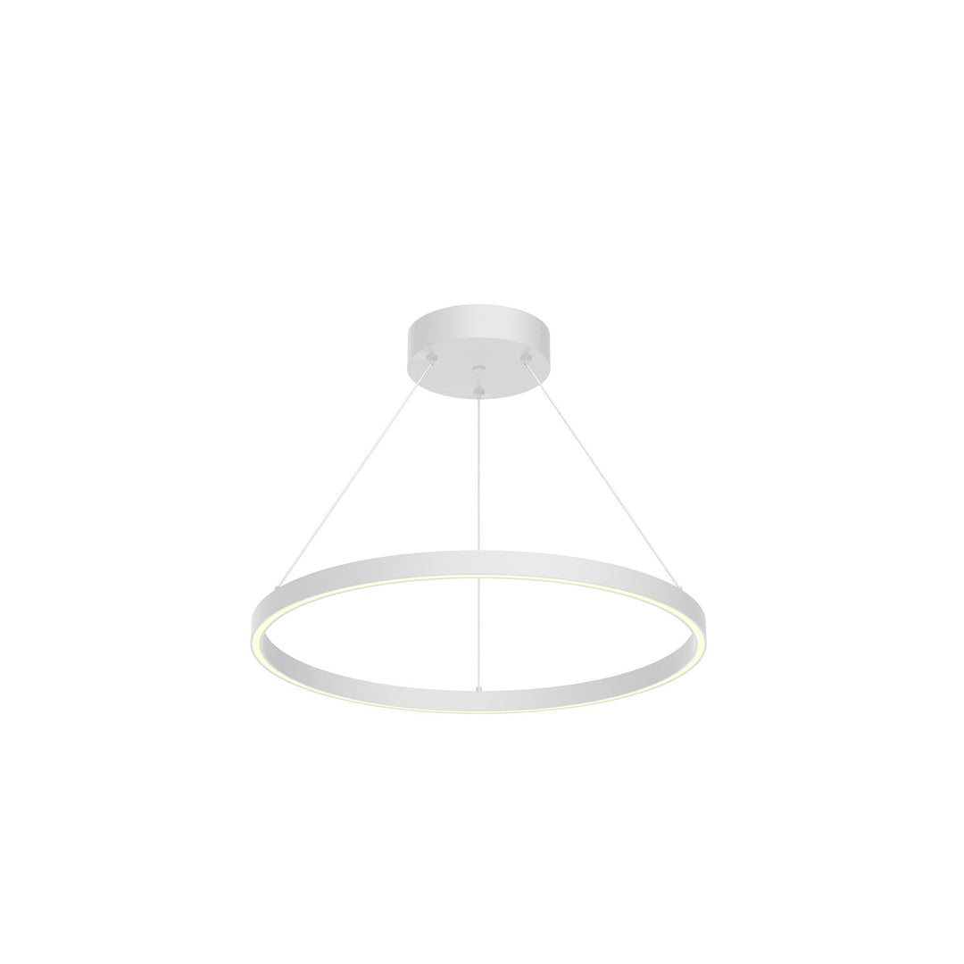 Cerchio LED Pendant in White - available from The Lighting Shoppe, trusted by Canadian homeowners