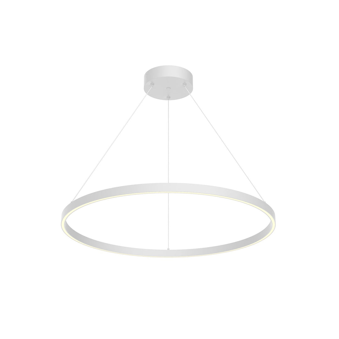 Cerchio LED Pendant in White - available from The Lighting Shoppe, trusted by Canadian homeowners