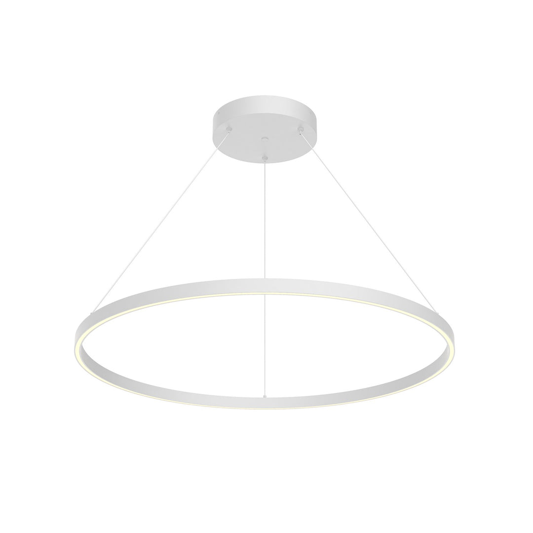 Cerchio LED Pendant in White - available from The Lighting Shoppe, trusted by Canadian homeowners