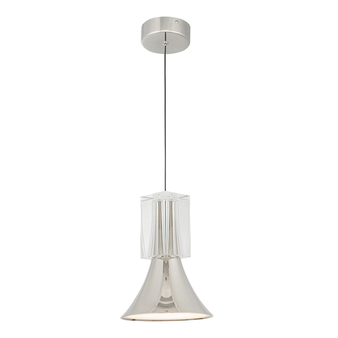 Floe LED Pendant in Polished Nickel/Clear Crystal - available from The Lighting Shoppe, trusted by Canadian homeowners