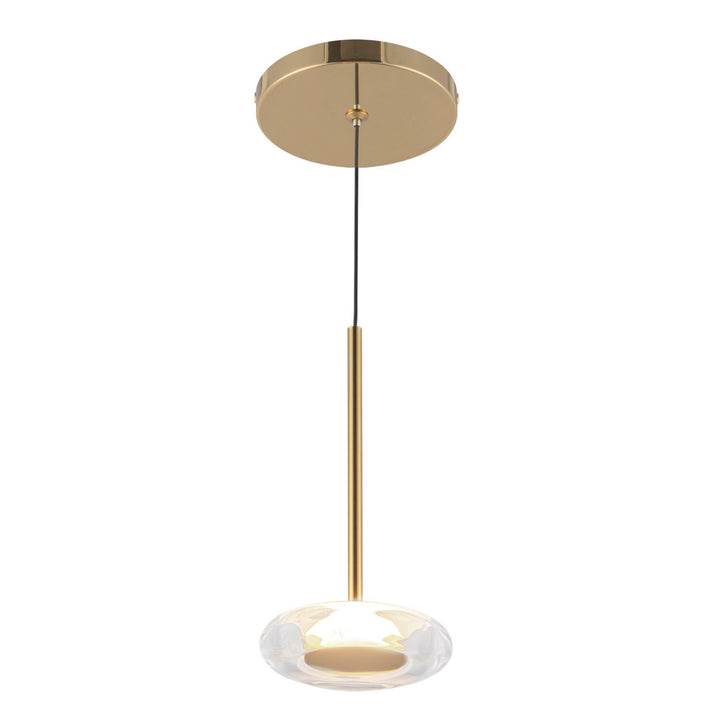 Kuzco Canada - PD97204-MRB/CL - LED Pendant - Stephord - Metallic Brass/Clear Glass