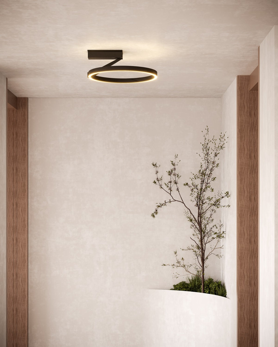 Kuzco Canada - SF27716-BK-3WCCT-UNV - LED Semi-Flush Mount - Roda - Black