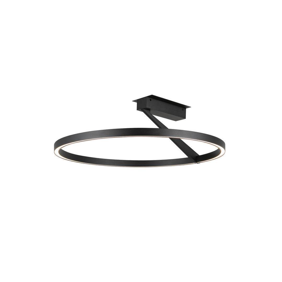 Roda LED Semi-Flush Mount in Black - available from The Lighting Shoppe, trusted by Canadian homeowners