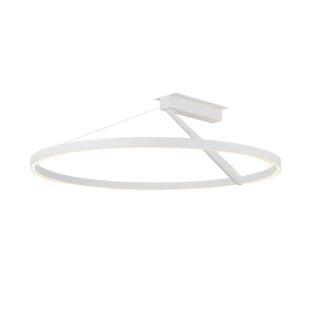 Roda LED Semi-Flush Mount in White - available from The Lighting Shoppe, trusted by Canadian homeowners