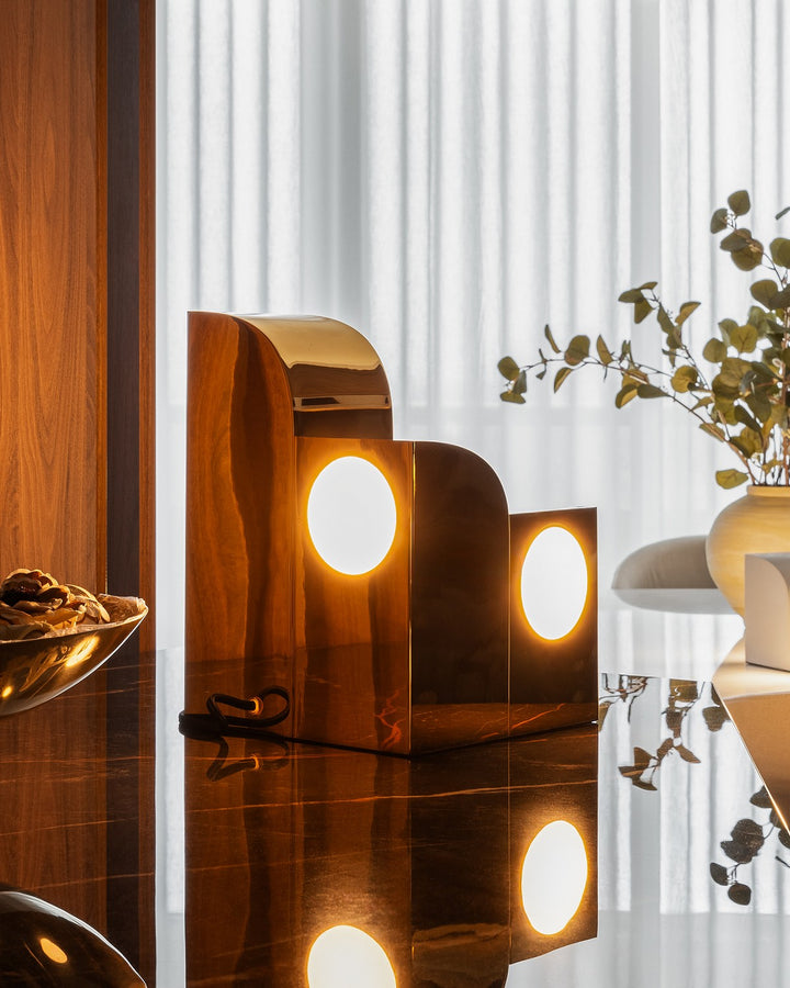 Kuzco Canada - TL82412-PB - LED Table Lamp - Gypsum - Polished Brass