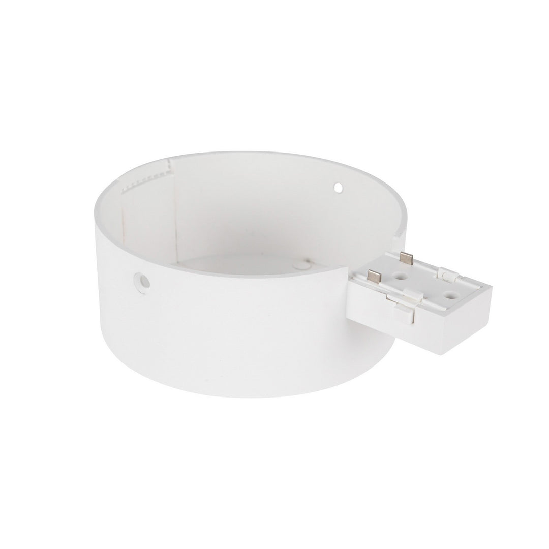 Trilo Track Track Canopy and Driver Cover in White - available from The Lighting Shoppe, trusted by Canadian homeowners