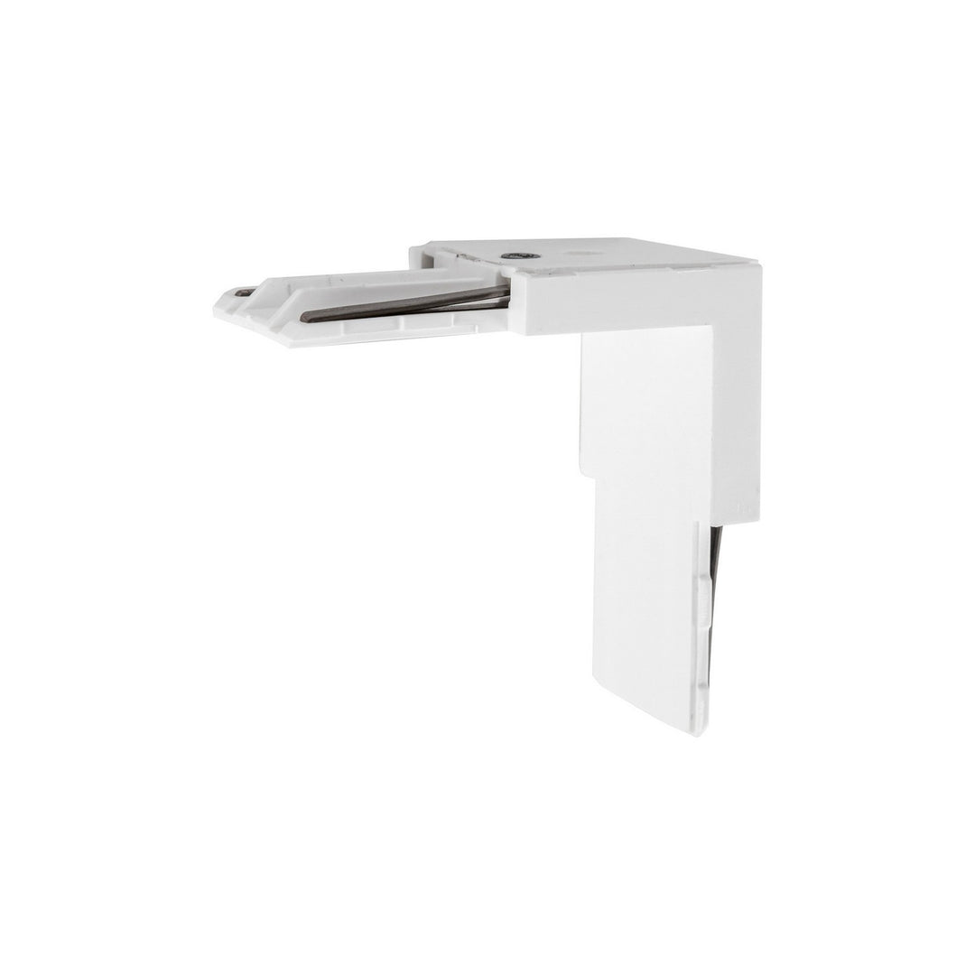 Trilo Track Track Wall Connector in White - available from The Lighting Shoppe, trusted by Canadian homeowners