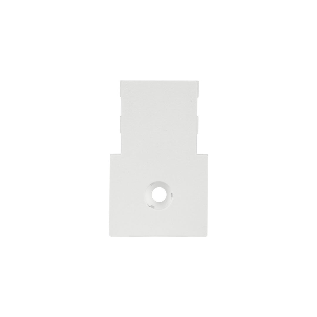 Trilo Track Track Cap in White - available from The Lighting Shoppe, trusted by Canadian homeowners