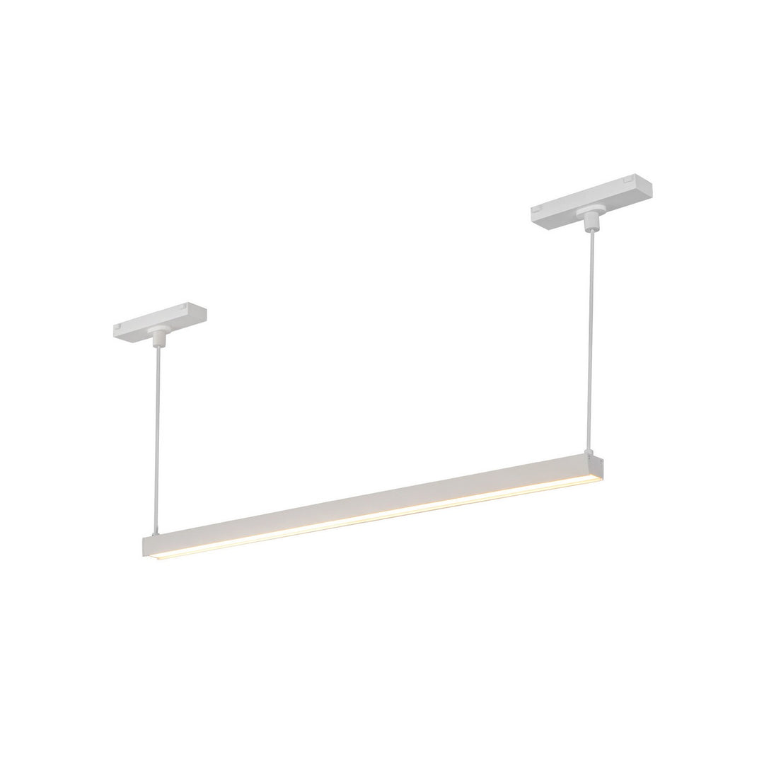 Mira LED Track Linear Pendant in White - available from The Lighting Shoppe, trusted by Canadian homeowners
