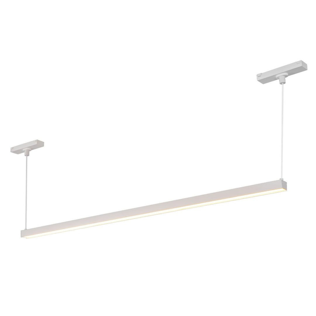 Mira LED Track Linear Pendant in White - available from The Lighting Shoppe, trusted by Canadian homeowners