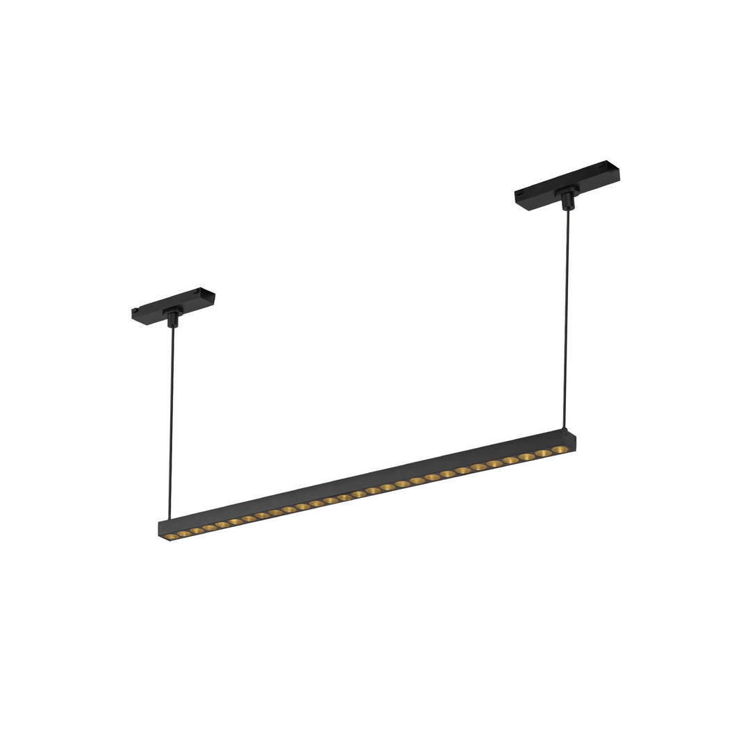 Kyan LED Track Linear Pendant in Black - available from The Lighting Shoppe, trusted by Canadian homeowners