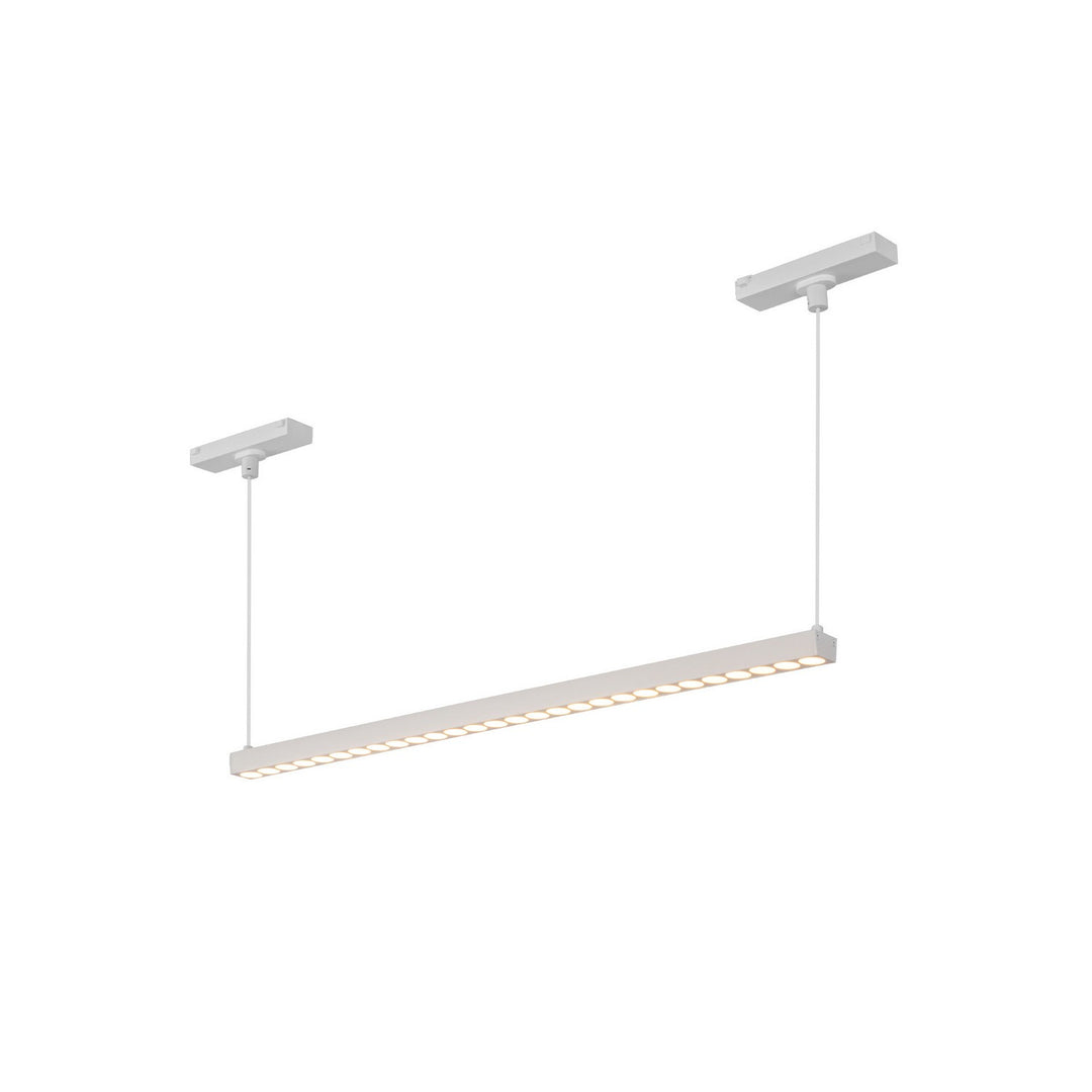 Kyan LED Track Linear Pendant in White - available from The Lighting Shoppe, trusted by Canadian homeowners