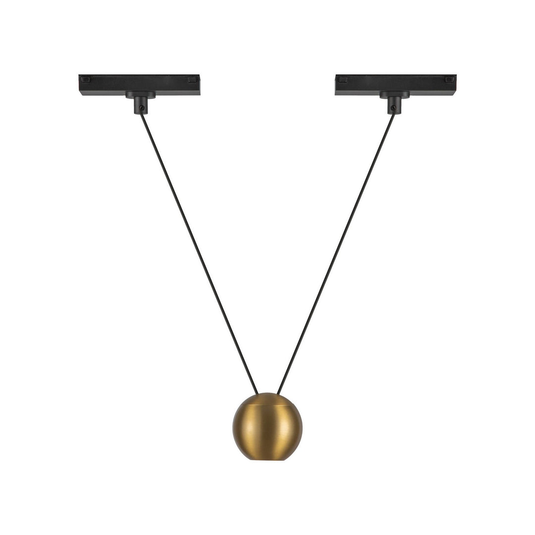 Faria Double LED Pendant in Brushed Gold - available from The Lighting Shoppe, trusted by Canadian homeowners