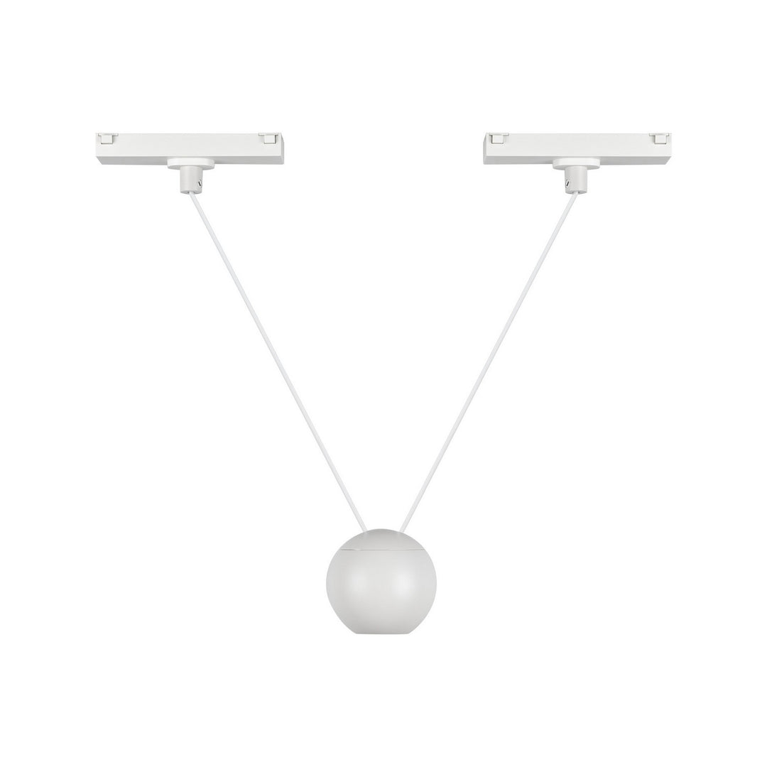Faria Double LED Pendant in White - available from The Lighting Shoppe, trusted by Canadian homeowners