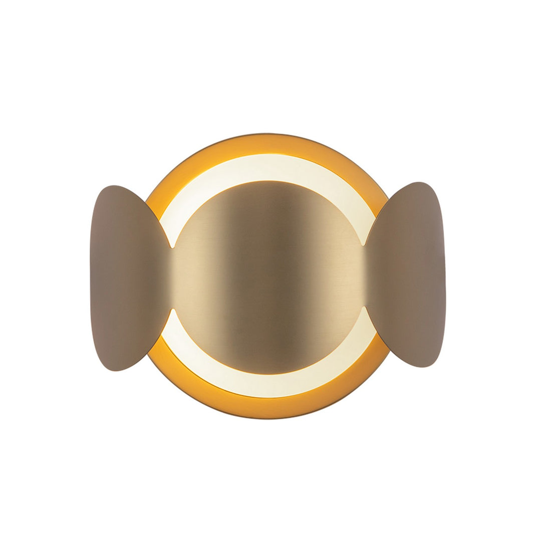 Ciel One Light Wall Sconce in Brushed Gold/Opal Glass - available from The Lighting Shoppe, trusted by Canadian homeowners