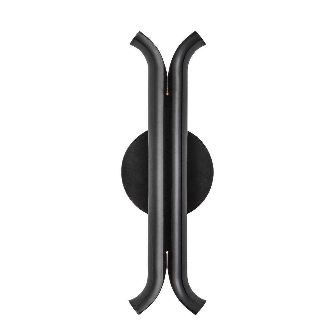 Husk LED Wall Sconce in Glossy Black - available from The Lighting Shoppe, trusted by Canadian homeowners