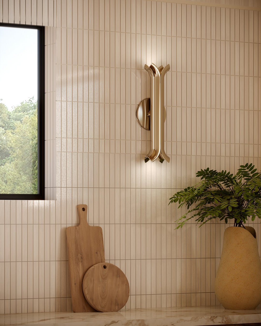 Kuzco Canada - WS89714-PN - LED Wall Sconce - Husk - Polished Nickel