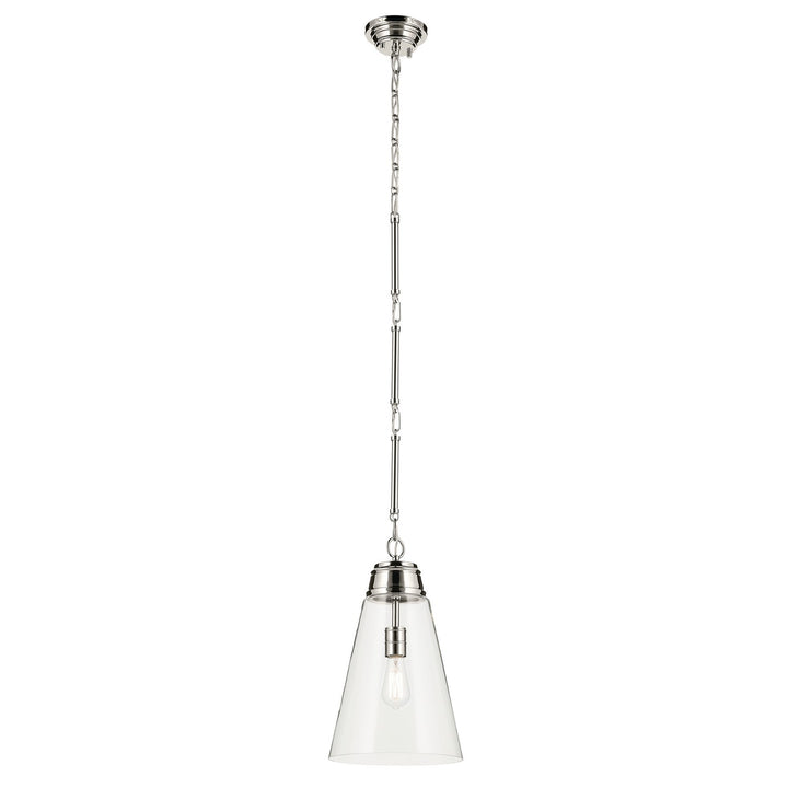 Kichler Canada - 52661PNCLR - One Light Pendant - Marsailli - Polished Nickel