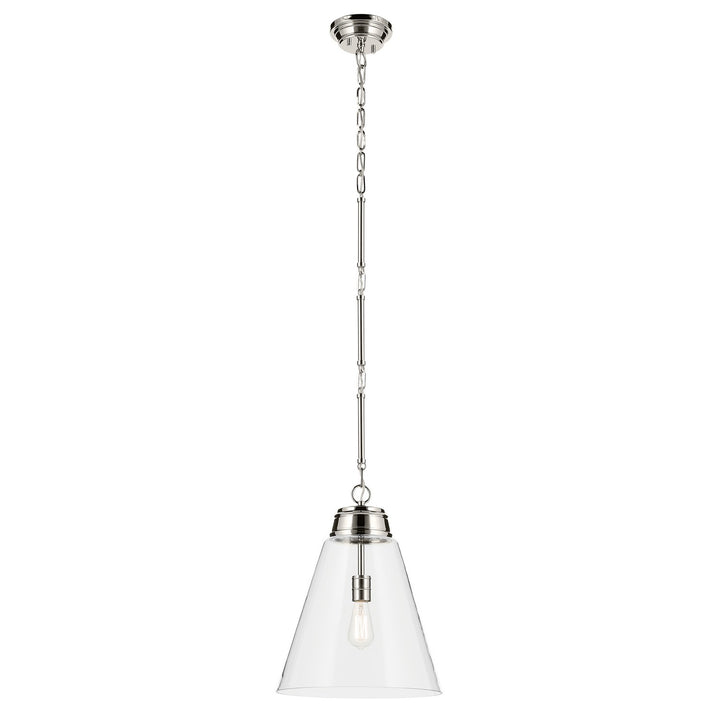Kichler Canada - 52662PNCLR - One Light Pendant - Marsailli - Polished Nickel