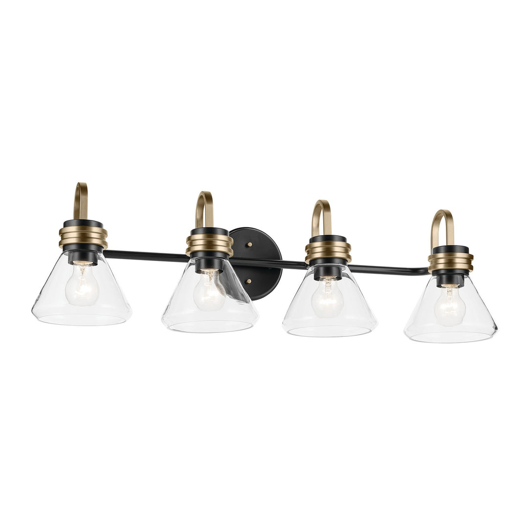 Kichler Canada - 55156BKCLR - Four Light Bath - Farum - Black