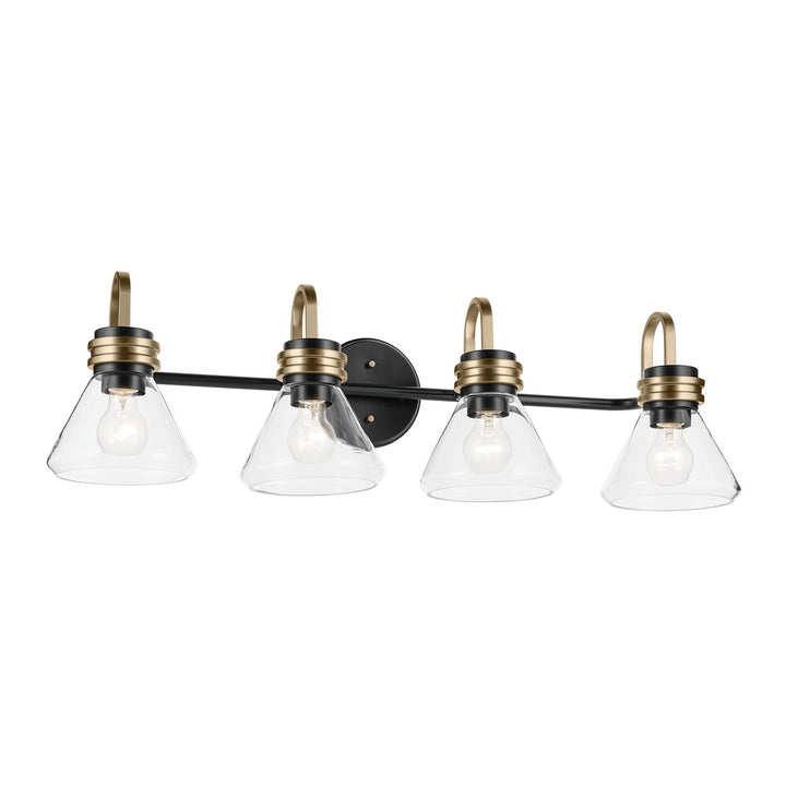 Kichler Canada - 55156BKCLR - Four Light Bath - Farum - Black