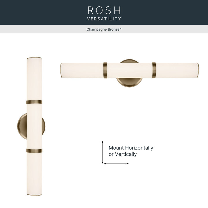 Kichler Canada - 55188CPZLED - LED Linear Bath - Rosh - Champagne Bronze