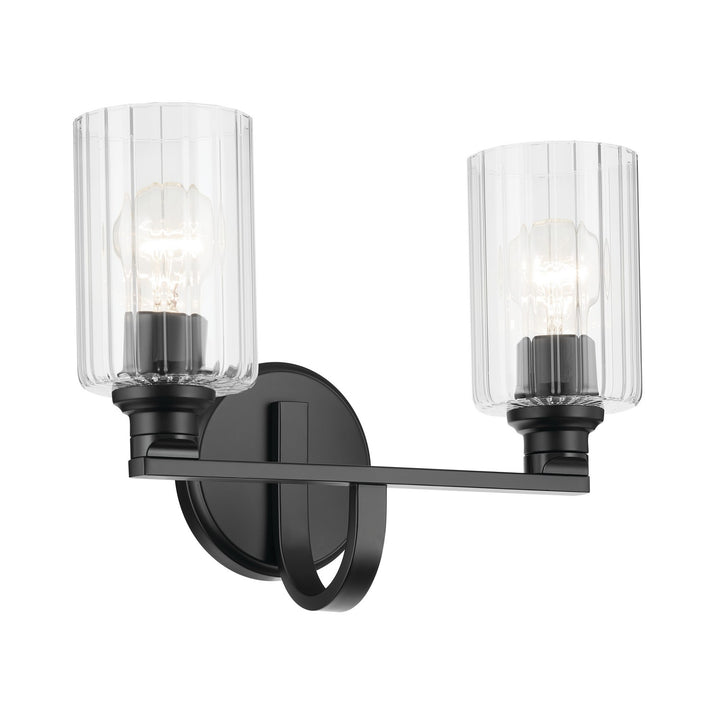 Kichler Canada - 55225BKFLU - Two Light Bath - Gioe - Black