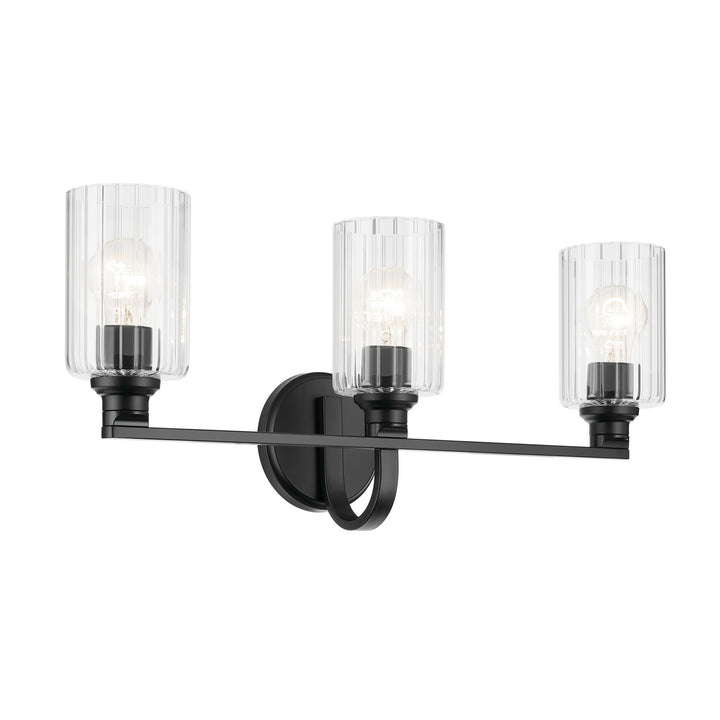 Kichler Canada - 55226BKFLU - Three Light Bath - Gioe - Black