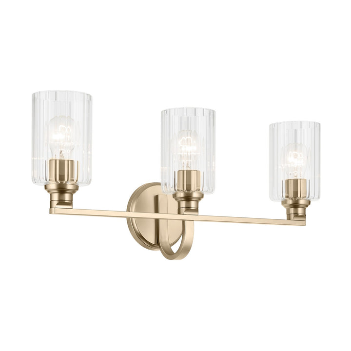 Kichler Canada - 55226CPZFLU - Three Light Bath - Gioe - Champagne Bronze