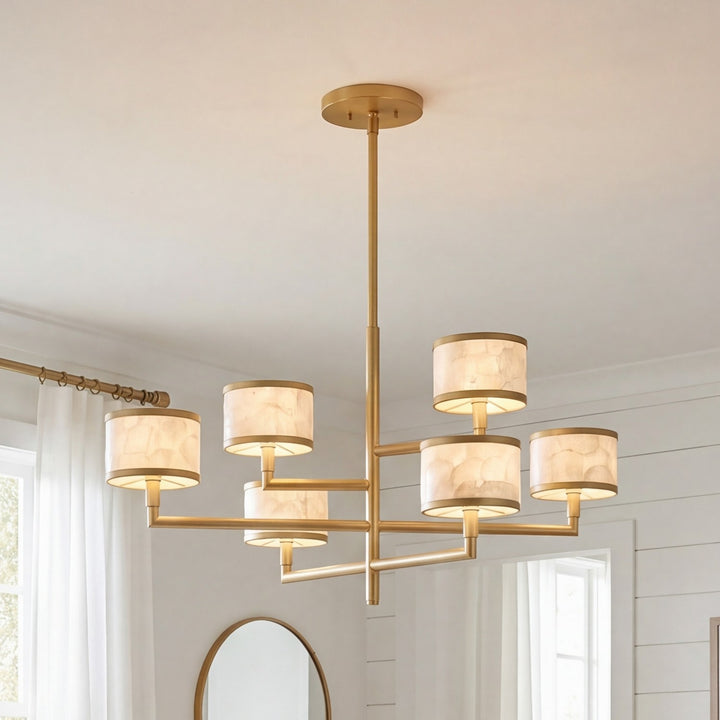 Savoy House - 1-6492-6-328 - Six Light Chandelier - Mariquita - Spun Gold