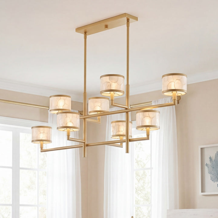Savoy House - 1-6493-8-328 - Eight Light Chandelier - Mariquita - Spun Gold