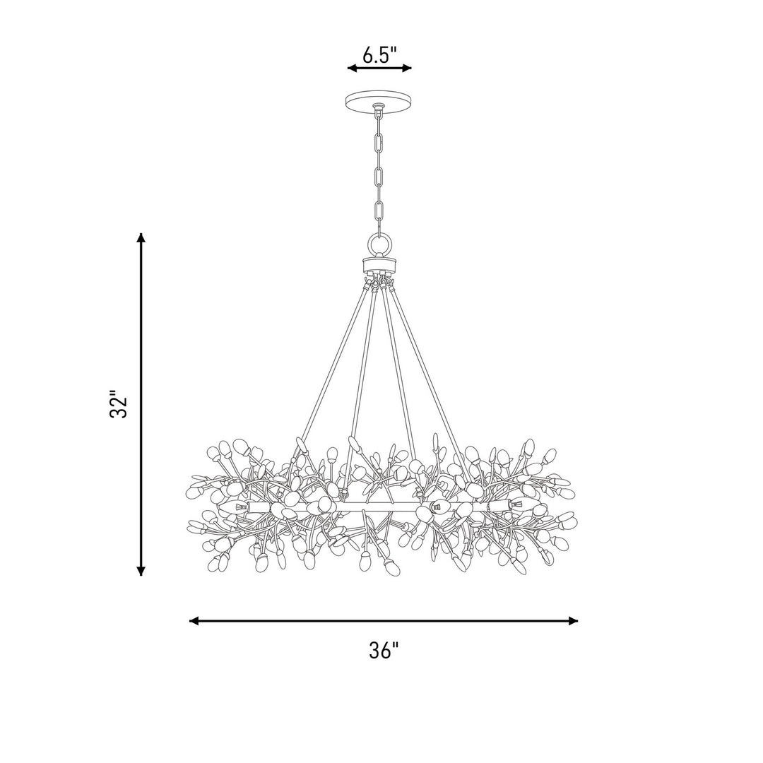 Savoy House - 1-9855-8-328 - Eight Light Chandelier - Once - Spun Gold