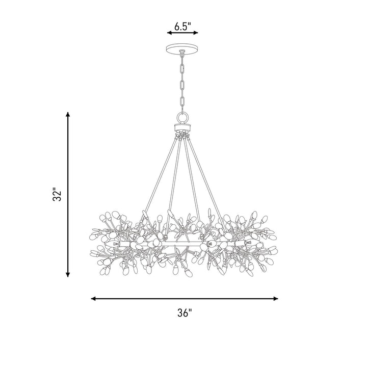 Savoy House - 1-9855-8-328 - Eight Light Chandelier - Once - Spun Gold