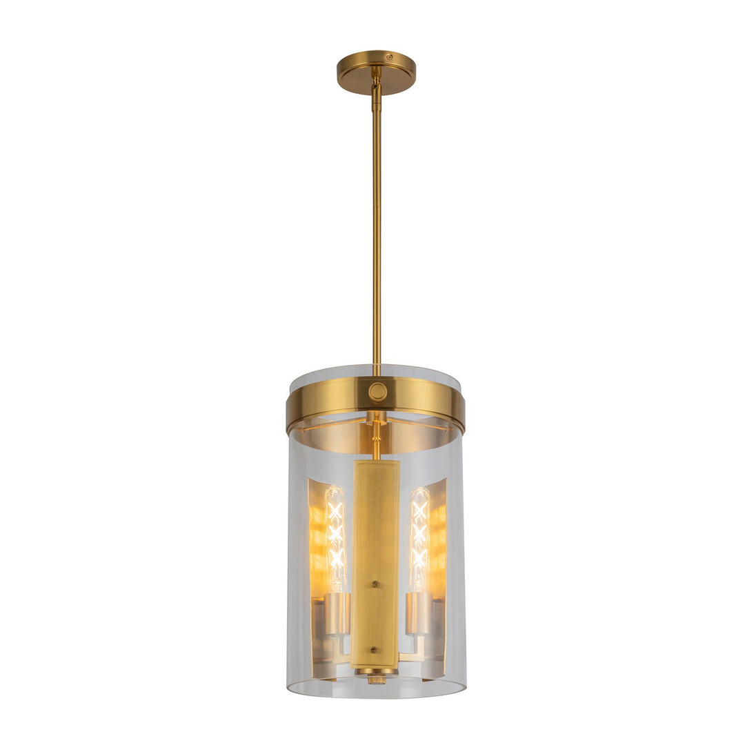 Dahlia Three Light Pendant in Brushed Brass - available from The Lighting Shoppe, trusted by Canadian homeowners