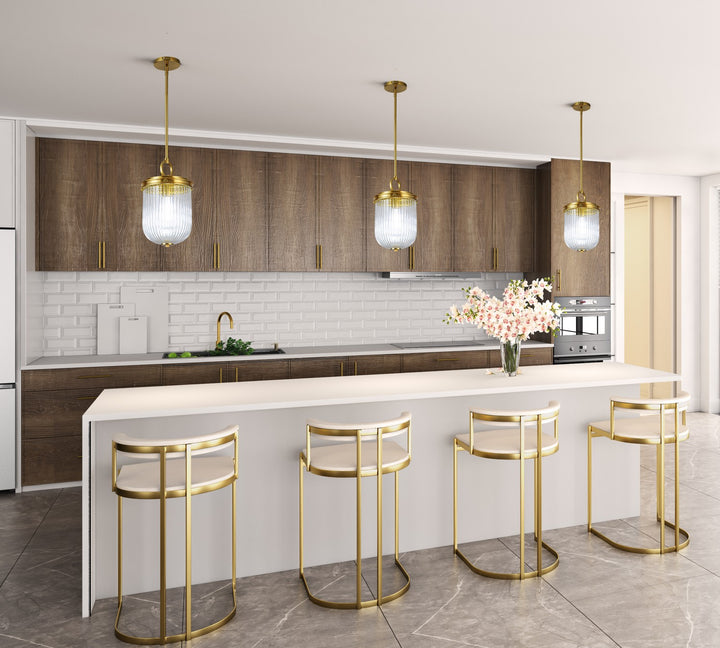 Artcraft Canada - AC12020BR - One Light Pendant - Myla - Vintage Brass