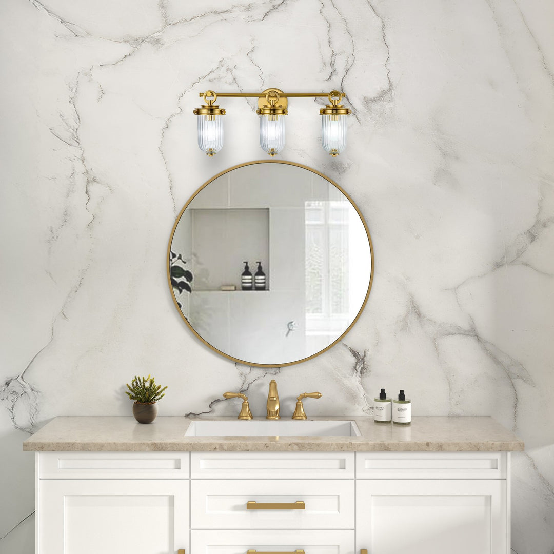 Artcraft Canada - AC12023BR - Three Light Bathroom Vanity - Myla - Vintage Brass