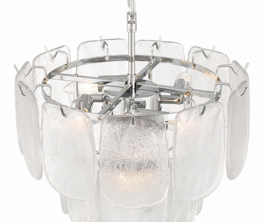 Artcraft Canada - AC12051CR - Five Light Pendant - Bianca - Polished Nickel, Crystalline