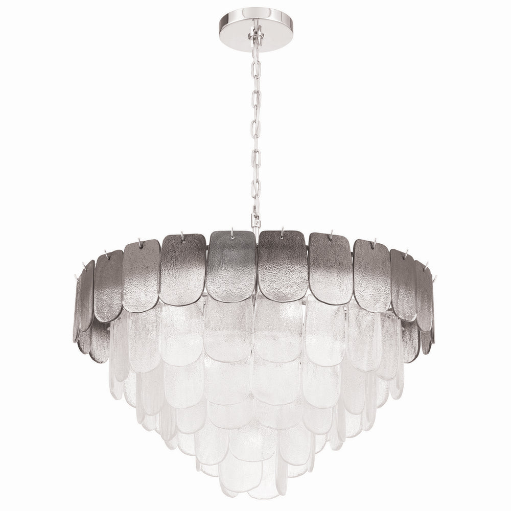 Artcraft Canada - AC12053CS - 19 Light Chandelier - Bianca - Polished Nickel, Crystalline Smoke
