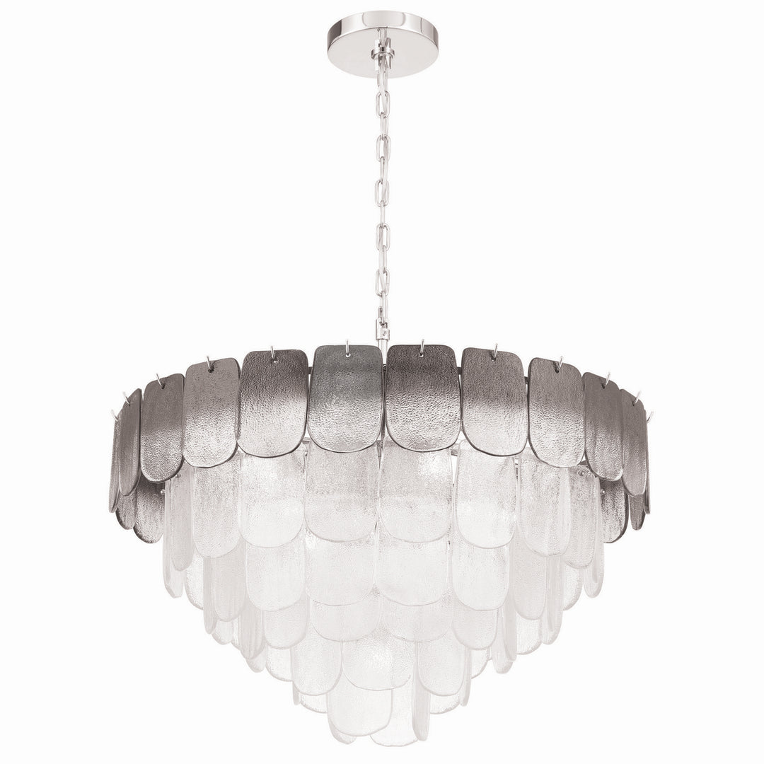 Artcraft Canada - AC12053CS - 19 Light Chandelier - Bianca - Polished Nickel, Crystalline Smoke