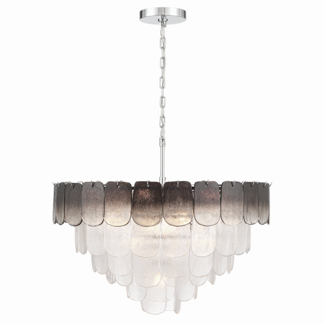 Artcraft Canada - AC12053CS - 19 Light Chandelier - Bianca - Polished Nickel, Crystalline Smoke
