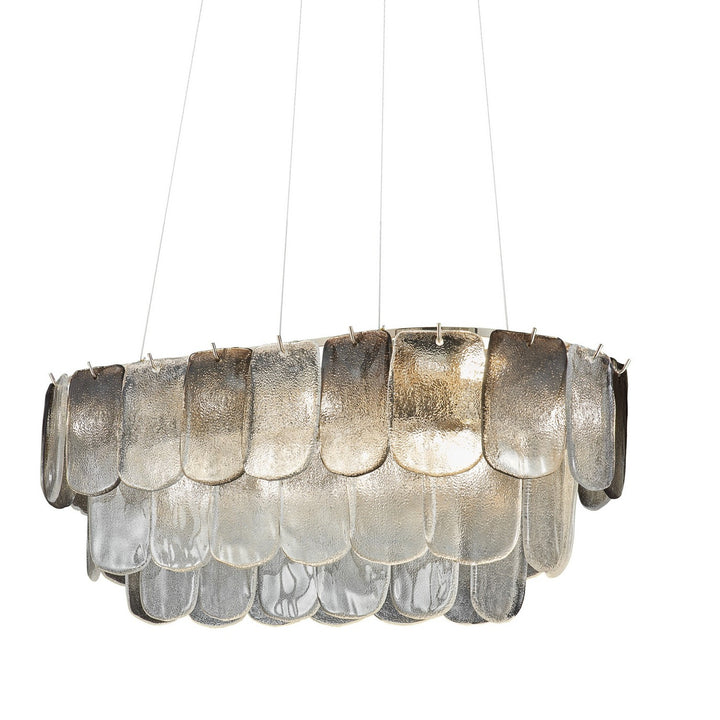 Artcraft Canada - AC12054CS - 12 Light Island Pendant - Bianca - Polished Nickel, Crystalline Smoke