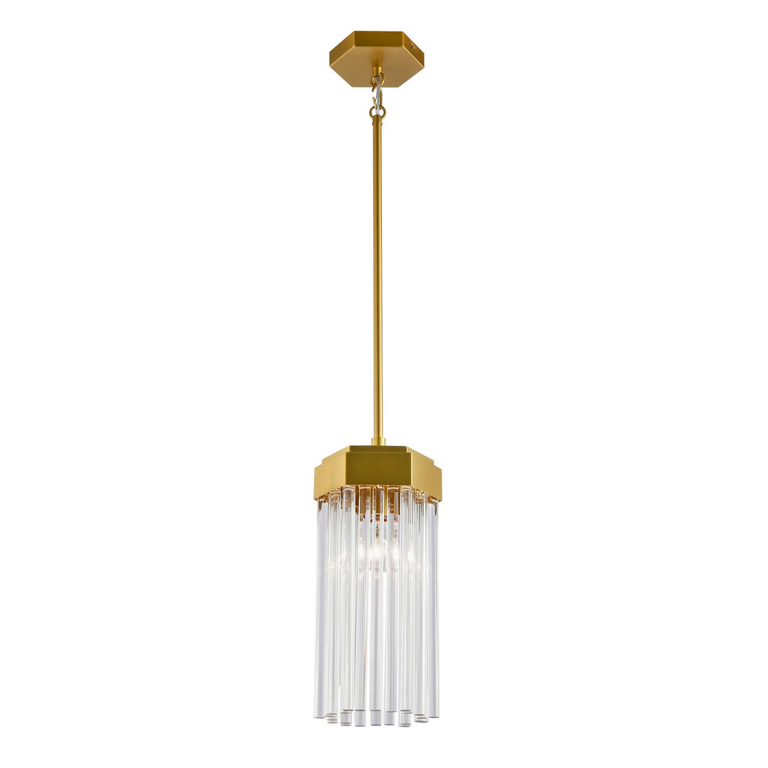 Emma One Light Pendant in Brushed Brass - available from The Lighting Shoppe, trusted by Canadian homeowners