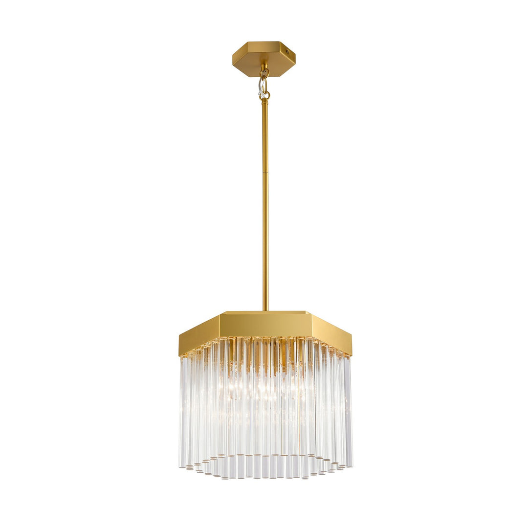 Emma Three Light Pendant in Brushed Brass - available from The Lighting Shoppe, trusted by Canadian homeowners