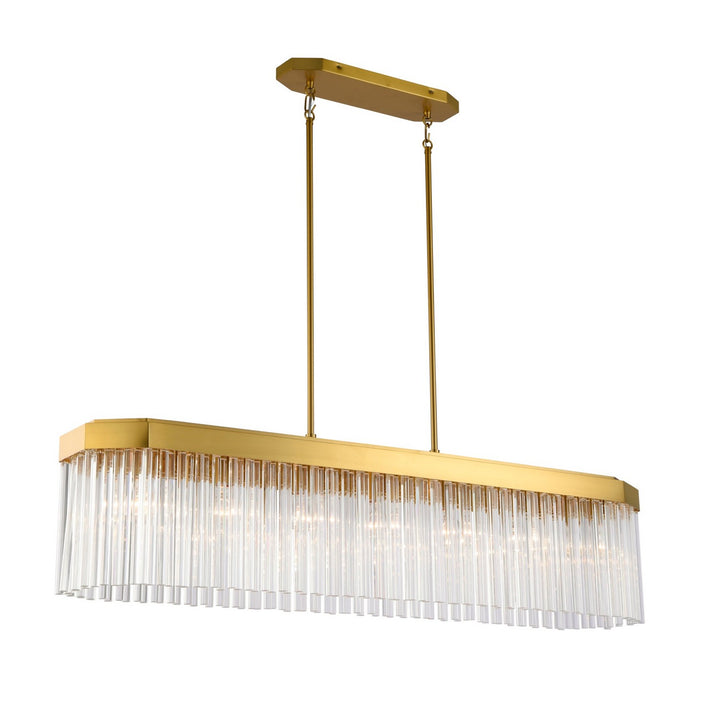 Artcraft Canada - AC12064BR - Seven Light Island Pendant - Emma - Brushed Brass