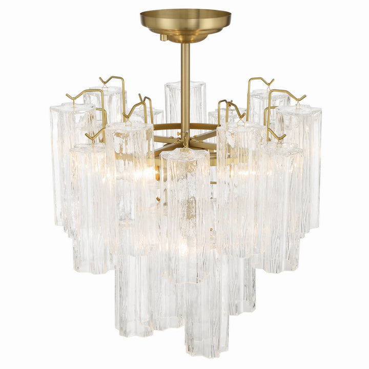 Artcraft Canada - AC12103BR - Five Light Semi Flush Mount - Sophia - Brass
